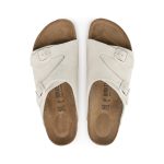 Zurich Antique White Suede Leather