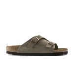Zurich Taupe Suede Leather