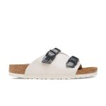 Zurich Tech Antique White Suede Leather